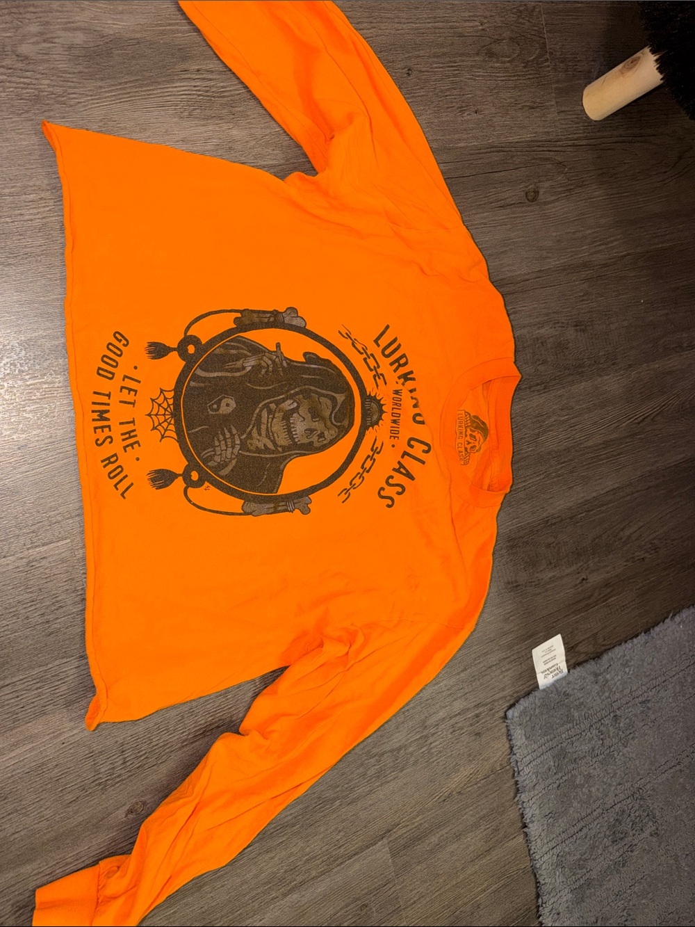 Lurking Class sketchy tank Orange Long Sleeve Graphic Tee